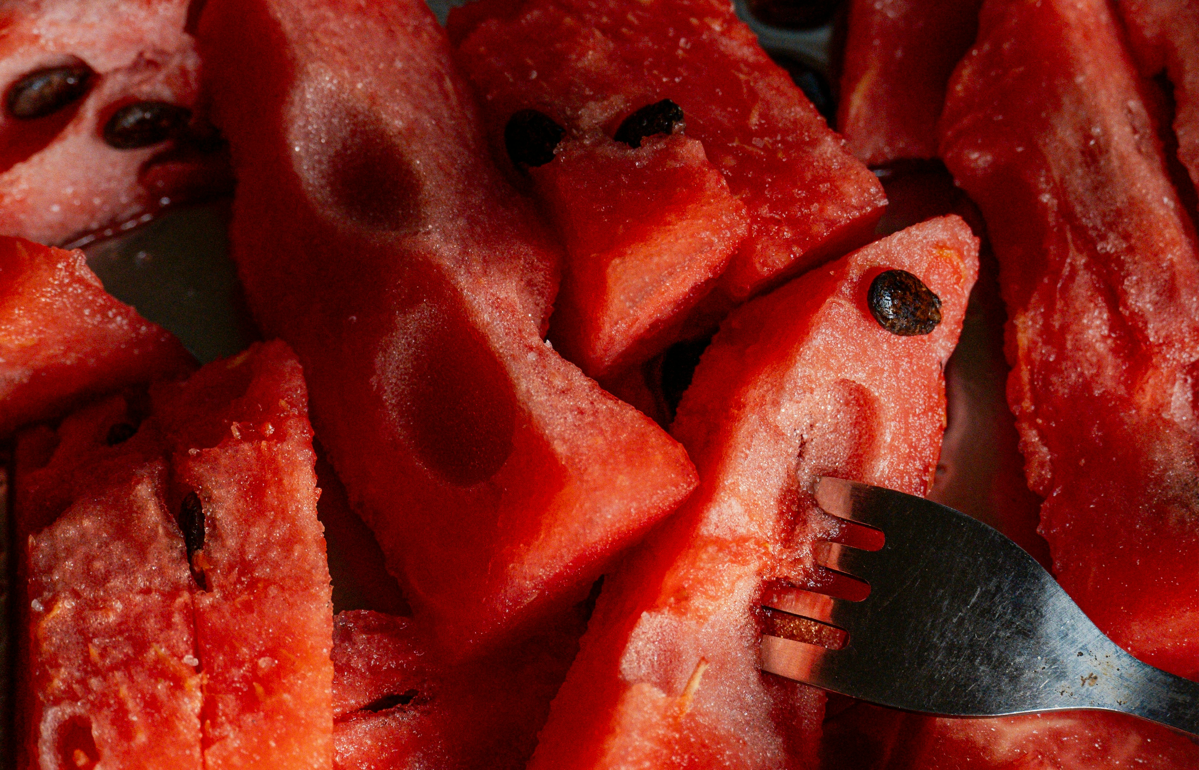 Chilled Watermelon with Lime Juice and Mint