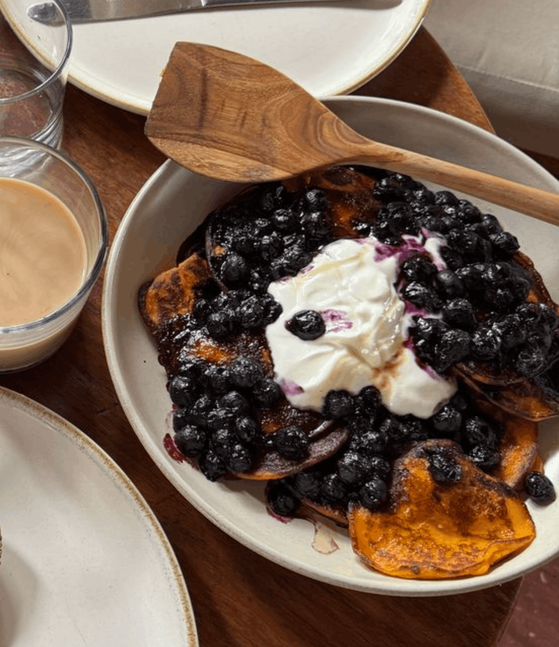 Fresh, warming spiced Pumpkin Pancakes